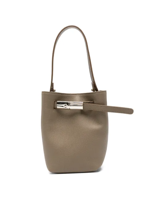 Longchamp XS Le Smart leather bucket bag Green 10397HJH510