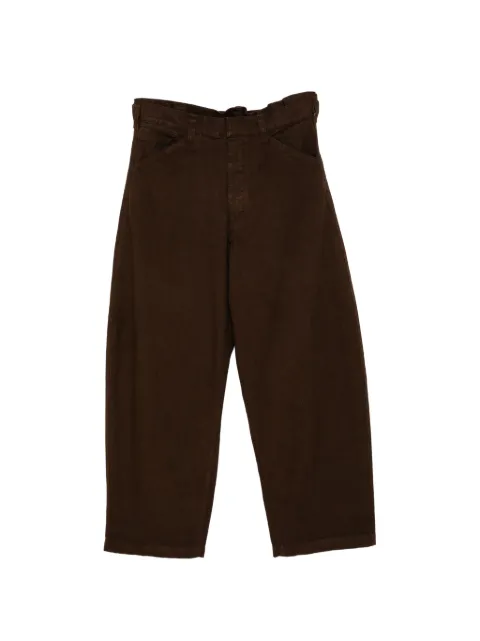 LEMAIRE high-waisted wide-leg trousers Brown PA1244LD1077RISTRETTO