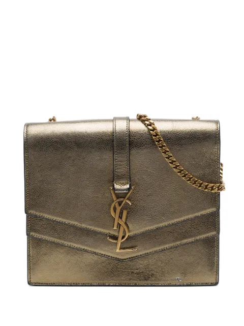 Saint Laurent Pre-Owned 2018 Medium Metallic Leather Monogram Sulpice crossbody bag Brown 6BHEHBE2ZHW7PEUK