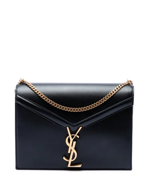Saint Laurent Pre-Owned 2020 Smooth Calfskin Monogram Cassandra Clasp Bag shoulder bag Black B5PNV43GNRP6X6HR