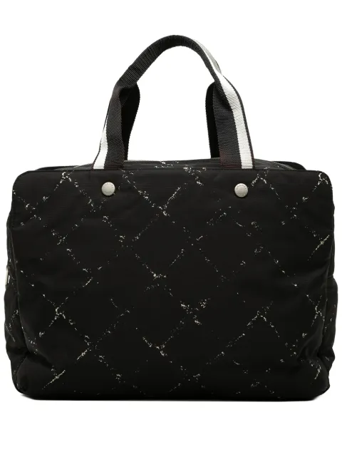 CHANEL Pre-Owned 2000-2002 Old Travel Line Nylon handbag Black ZEVEL3W0EIA1W7EI