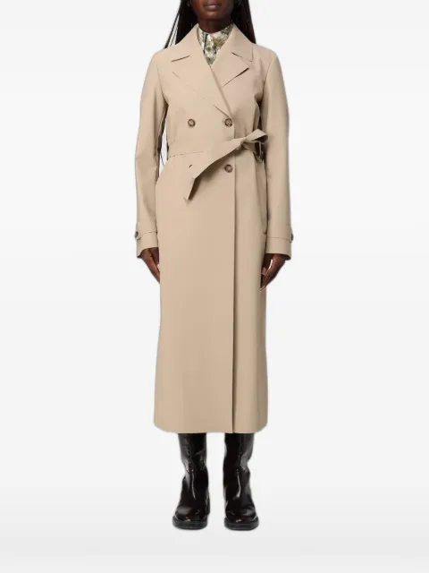 Max Mara double-breasted belted trench coat Neutrals 2616901027600