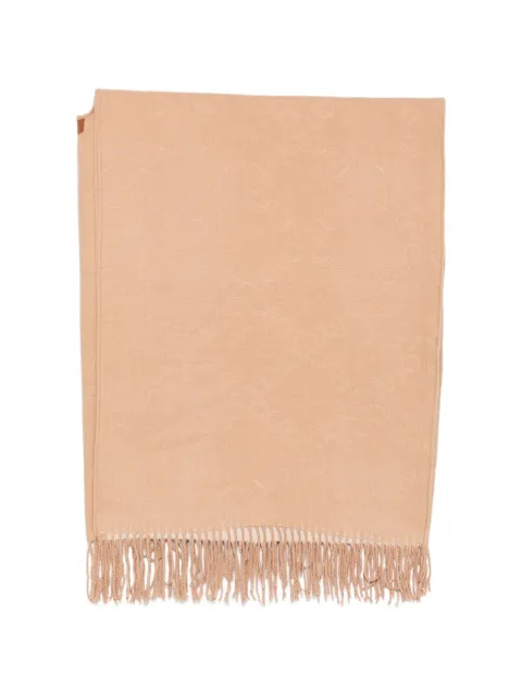 LIU JO poncho with embossed logo Neutrals 2F6042T2751