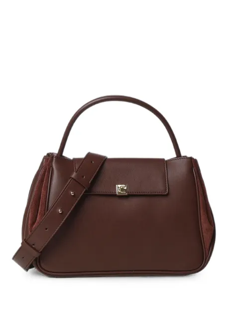 Coccinelle suede-panel leather tote bag Brown E1V60180201