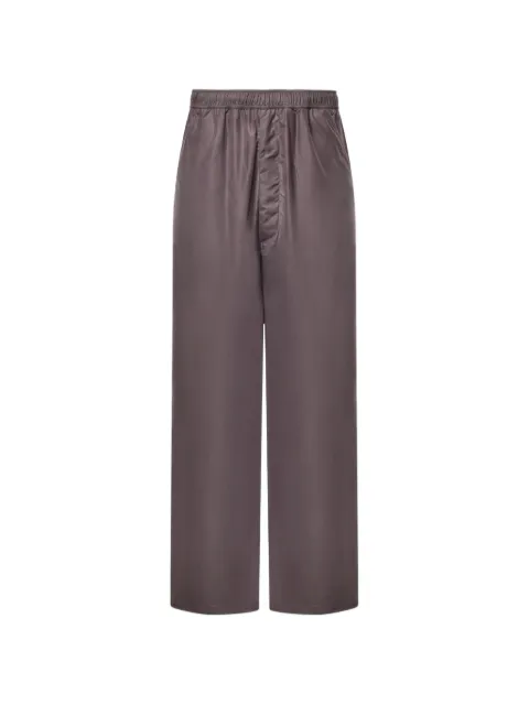 MM6 Maison Margiela elasticated-waistband straight-leg trousers Brown SH0KA0048M36008