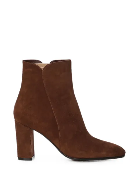 Gianvito Rossi Lisa suede ankle boots Brown G7284485RICBROW