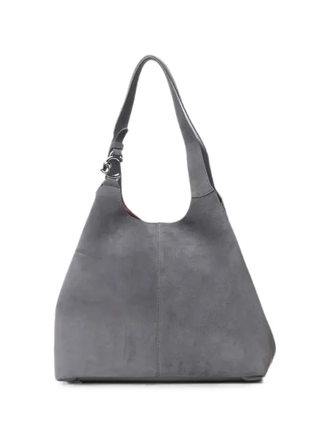 Coccinelle large C-Easy suede-leather tote bag Grey E1THE110101