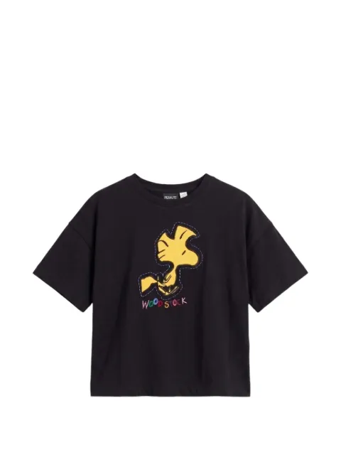 Chinti & Parker Woodstock embroidered T-shirt Black TAW2607BLACK