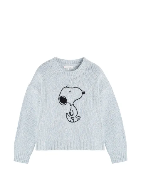 Chinti & Parker Snoopy marl sweater Blue KAW2630MULTIBLUE