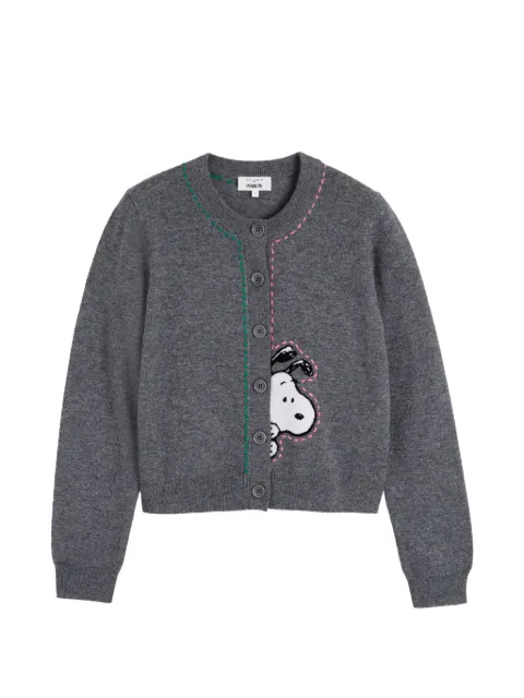 Chinti & Parker Snoopy Peep cardigan Grey KAW2626GREY