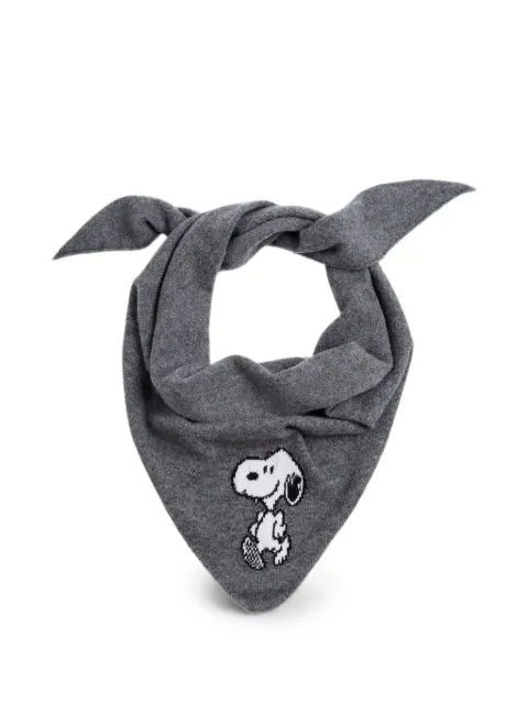 Chinti & Parker Snoopy triangle scarf Grey AAW2603GREY