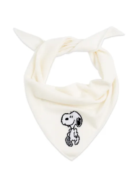 Chinti & Parker Snoopy triangle scarf Neutrals AAW2603CREAM