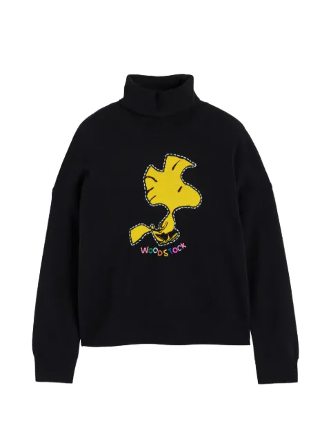Chinti & Parker Woodstock intarsia-knit sweater Black KAW2636BLACK