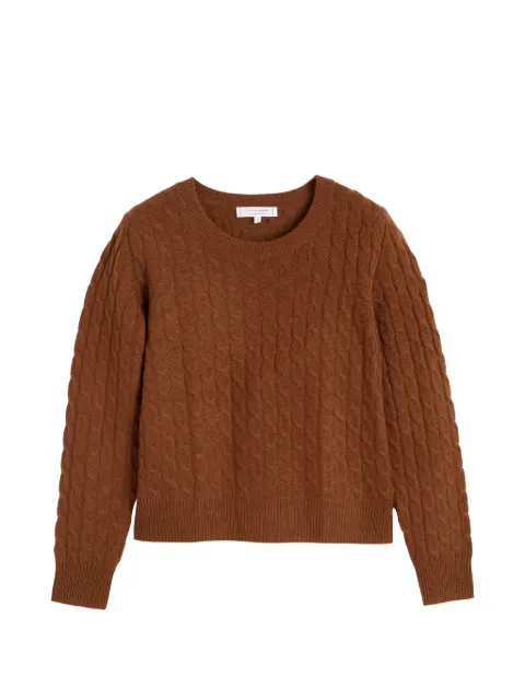 Chinti & Parker cable-knit cashmere sweater Brown KAW2658TOFFEE