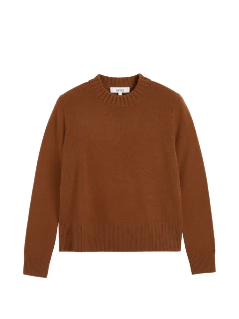 Chinti & Parker cropped ribbed-trim sweater Brown KPS2324