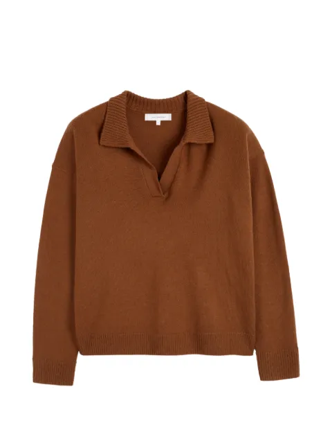 Chinti & Parker collared long-sleeve sweater Brown KAW2449
