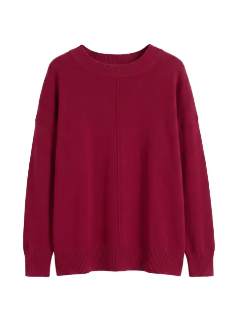 Chinti & Parker seam-detail slouchy sweater Red KPS2322