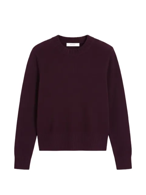 Chinti & Parker cropped ribbed-trim sweater Purple KPS2324