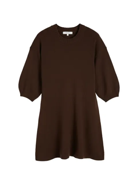 Chinti & Parker wide-sleeve A-line mini dress Brown KAW2667CHOCOLATE