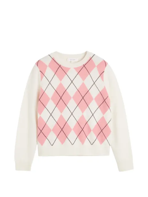 Chinti & Parker argyle-knit sweater Neutrals KSS2689B