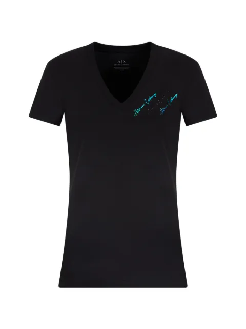 Armani Exchange logo-print T-shirt Black XW000600AF1