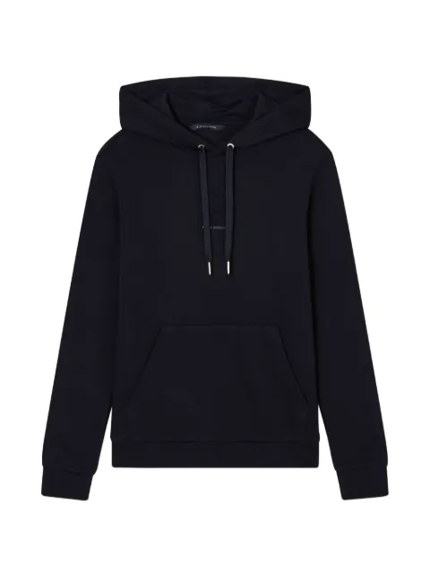 Armani Exchange logo-embroidered drawstring hoodie Blue XW000983AF1