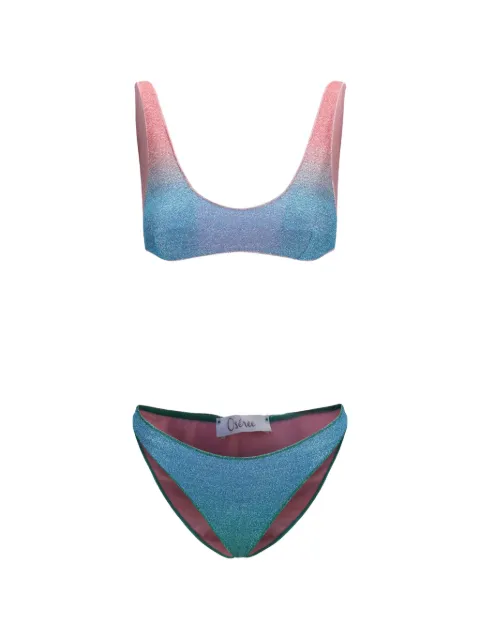 Oséree Lumière ombré-effect bikini Blue LXF268