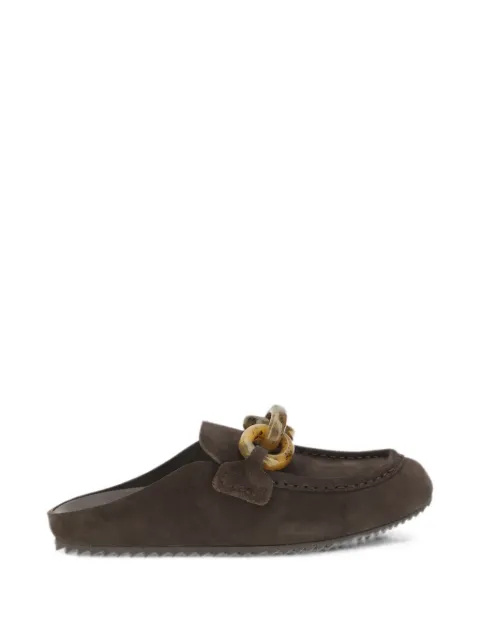 Pedro Garcia Bilma chain-link mules Brown BILMA07