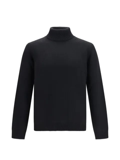Roberto Collina ribbed-knit turtleneck sweater Black 263MYB02003