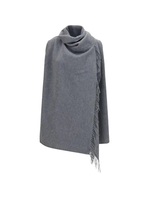 Fabiana Filippi fringe-trimmed high-neck vest Grey SAD216A908M538