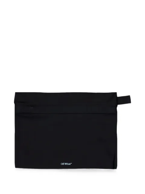 Off-White logo-print travel kit Black OMNJ001C99FAB0011001
