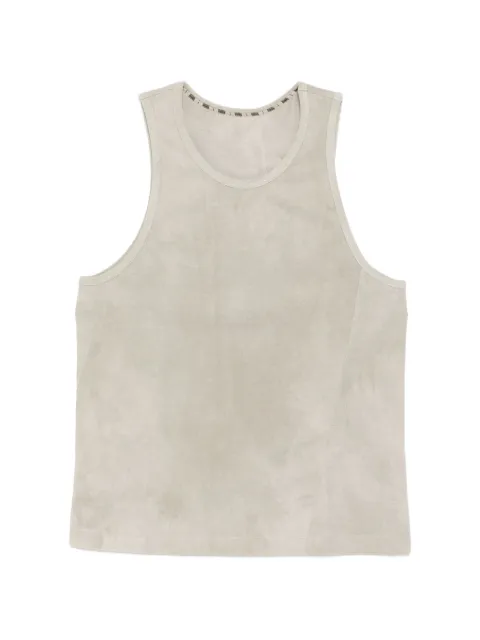 Ziggy Chen cotton tank top Grey 0M262020154