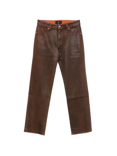 7 For All Mankind Calie straight-leg jeans Brown 7UC90H42