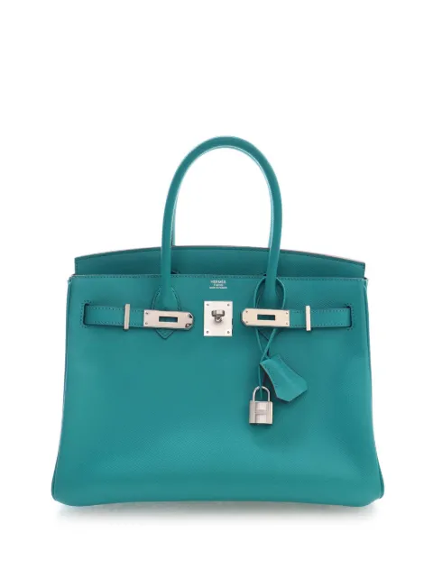 Hermès Pre-Owned 2012 Epsom Birkin Retourne 30 handbag Blue WA6RE3SCBN7UNQD1