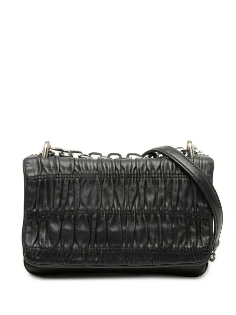 Prada Pre-Owned 2013-2026 Nappa Gaufre shoulder bag Black YGLZWA5717QDMTBT