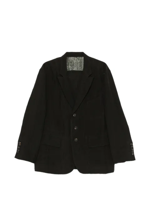 Ziggy Chen single-breasted notched-lapels jacket Black 0M2620907