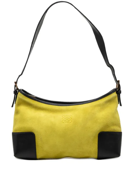 Loewe Pre-Owned 2010-2026 Suede Anagram shoulder bag Yellow APUZIDY3M9RHHB52
