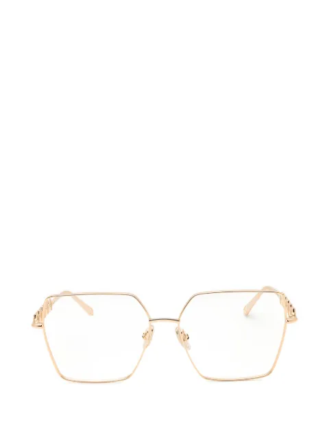 Philipp Plein Eyewear geometric-frame glasses Gold VPP071M0300