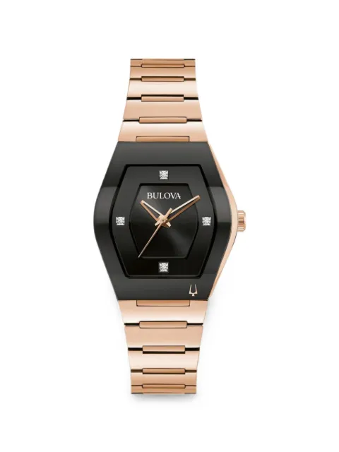 Bulova Gemini 36mm watch Black 97P158