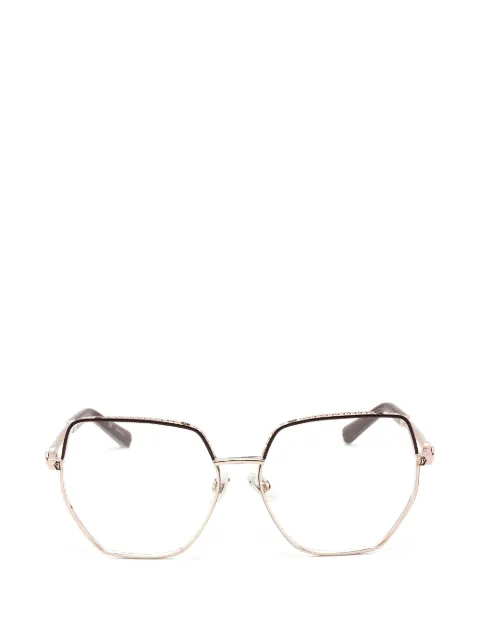 Philipp Plein Eyewear geometric-frame glasses Gold VPP054S0K99