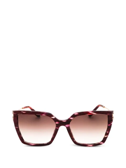 Chopard Eyewear logo-detail cat-eye sunglasses Red SCH371S