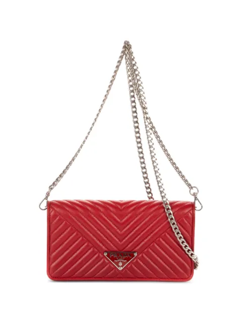 Prada Pre-Owned quilted shoulder bag Red 62