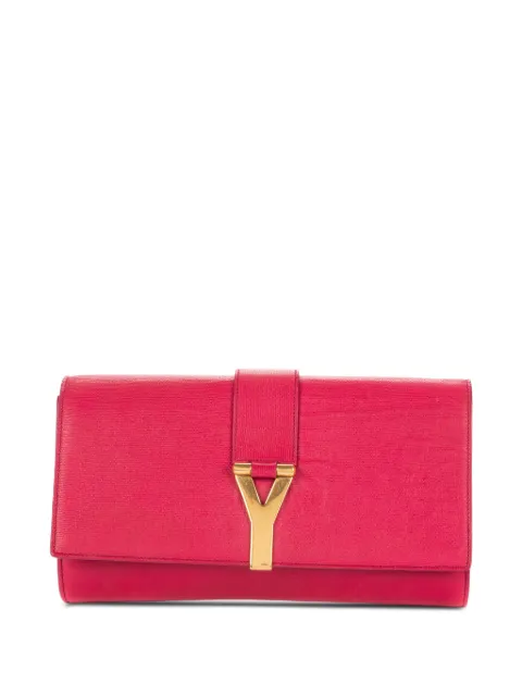 Saint Laurent Pre-Owned Chyc Ligne Y clutch bag Pink 265701527411