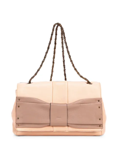 Chloé Pre-Owned small leather shoulder bag Orange 04126065