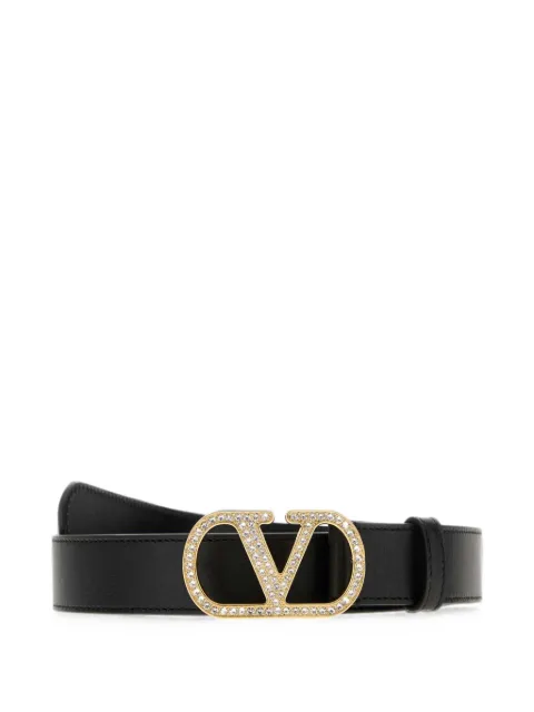 Valentino Garavani crystal-embellished belt Black WT0SM3RTV