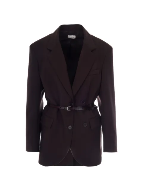 P.A.R.O.S.H. belted double-breasted blazer Brown D420475LILIUXY26