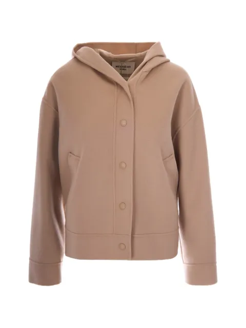 Weekend Max Mara press-stud-fastening hooded jacket Brown 2625086041600