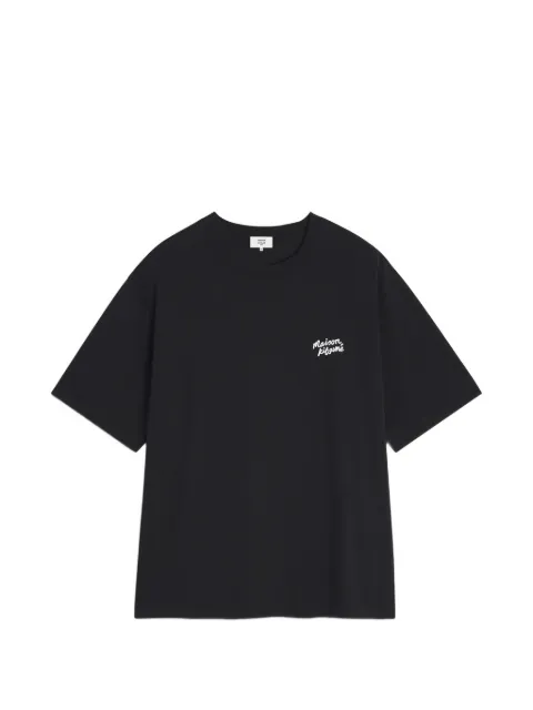 Maison Kitsuné logo-print T-shirt Black MRMJT23KJ0119