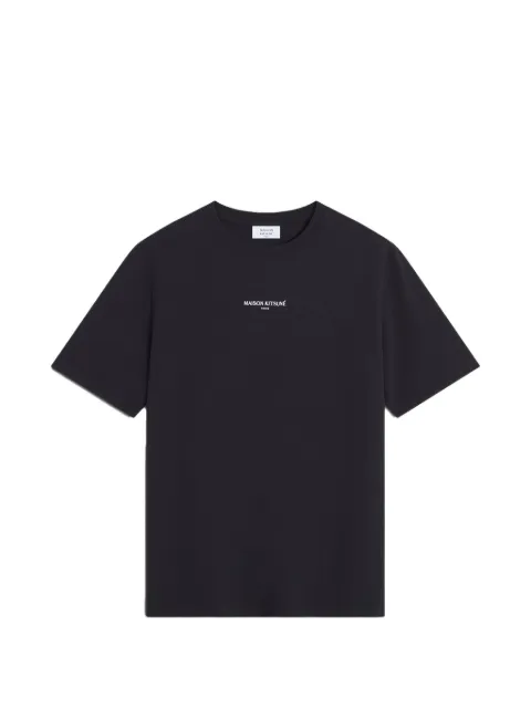 Maison Kitsuné logo-print T-shirt Black MRMJT33KJ7025