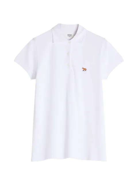Maison Kitsuné Fox Patch polo shirt White MRWJL04KP0001